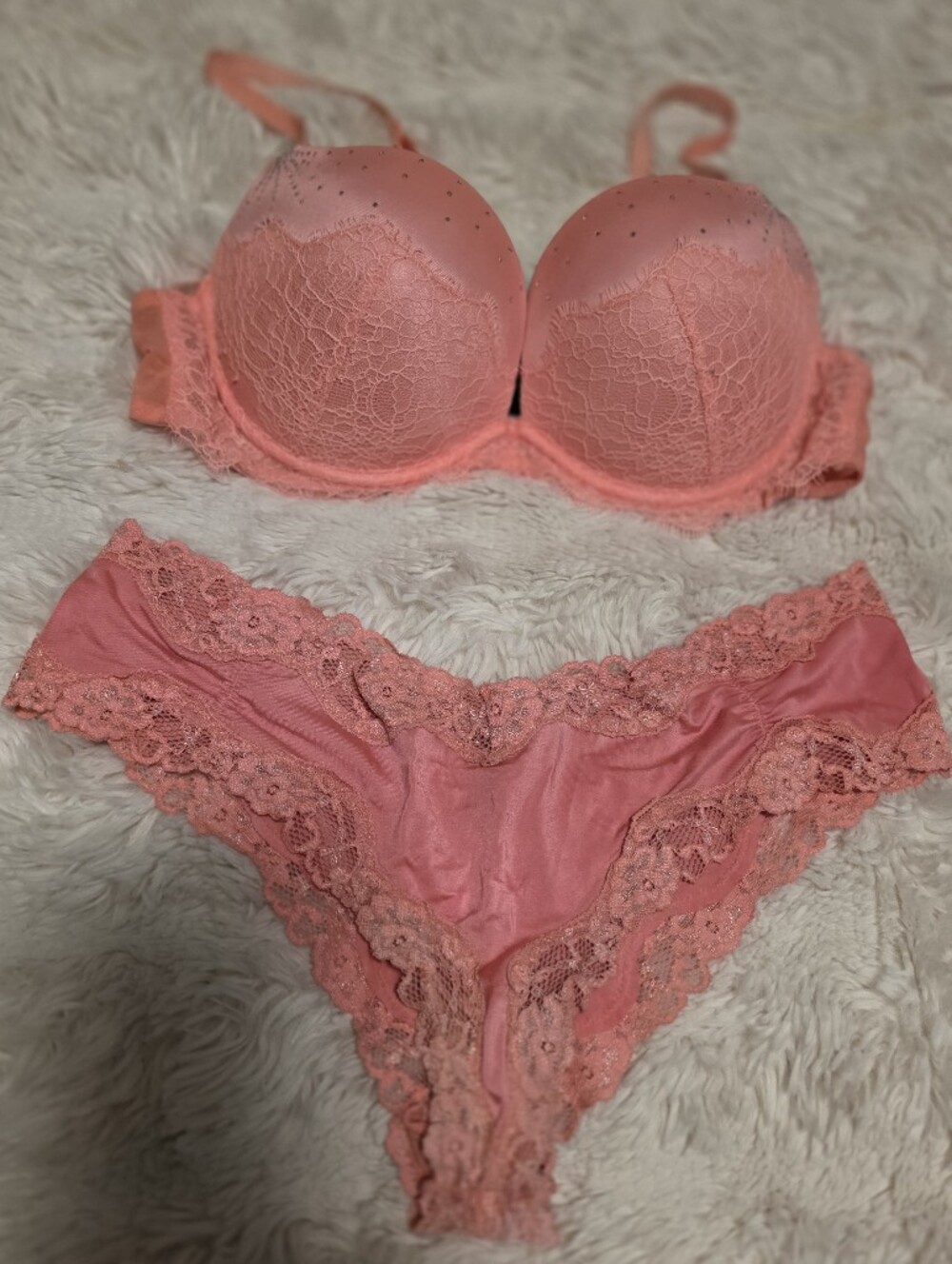 La SENZA Coral Lace Push-Up Bra & Lace Bikini Set ( Beyond Sexy Bra )